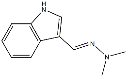 3-[(2,2-Dimethylhydrazono)methyl]-1H-indole Struktur