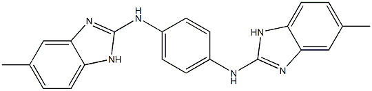 2,2'-[1,4-Phenylenebis(imino)]bis(5-methyl-1H-benzimidazole) Struktur