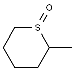 2-Methyltetrahydro-2H-thiopyran 1-oxide Struktur