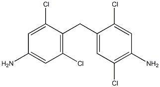 4-[(4-Amino-2,5-dichlorophenyl)methyl]-3,5-dichloroaniline Struktur