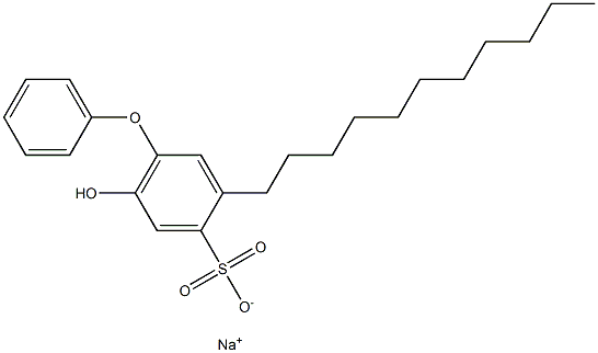 6-Hydroxy-3-undecyl[oxybisbenzene]-4-sulfonic acid sodium salt Struktur