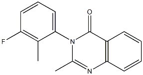 3-(3-Fluoro-2-methylphenyl)-2-methylquinazolin-4(3H)-one Struktur