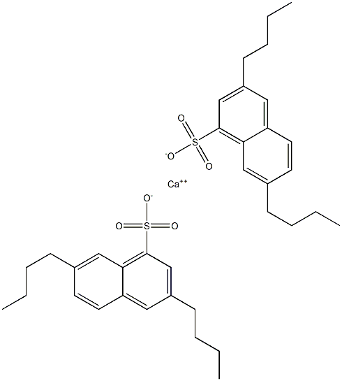 Bis(3,7-dibutyl-1-naphthalenesulfonic acid)calcium salt Struktur