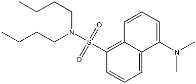 5-Dimethylamino-N,N-dibutyl-1-naphthalenesulfonamide Struktur