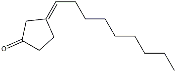 3-Nonylidenecyclopentanone Struktur