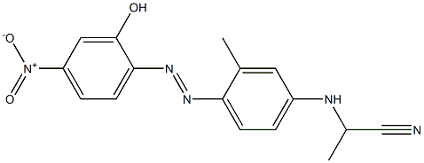 2-[4-(1-Cyanoethylamino)-2-methylphenylazo]-5-nitrophenol Struktur