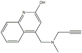 4-[[Methyl(2-propynyl)amino]methyl]quinolin-2-ol Struktur