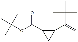 2-(1-Methylene-2,2-dimethylpropyl)cyclopropane-1-carboxylic acid tert-butyl ester Struktur