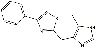 2-(5-Methyl-1H-imidazol-4-ylmethyl)-4-phenylthiazole Struktur