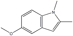 1,2-Dimethyl-5-methoxy-1H-indole Struktur