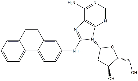 8-[(Phenanthren-2-yl)amino]-2'-deoxyadenosine Struktur