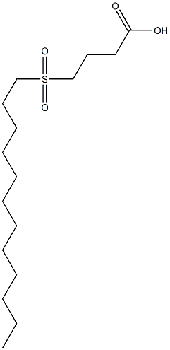 4-(Dodecylsulfonyl)butyric acid Struktur