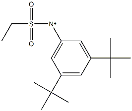 N-(3,5-Di-tert-butylphenyl)-N-(ethylsulfonyl)aminyl radical Struktur