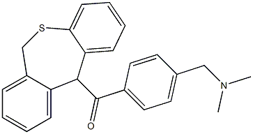 11-[4-(Dimethylaminomethyl)benzoyl]-6,11-dihydrodibenzo[b,e]thiepin Struktur