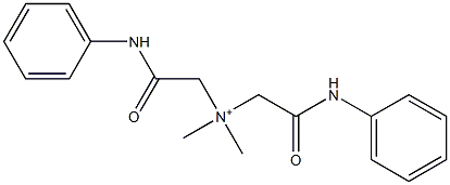 Dimethylbis[(phenylcarbamoyl)methyl]aminium Struktur