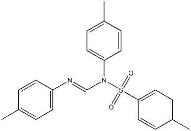 N1-Tosyl-N1,N2-bis(p-methylphenyl)formamidine Struktur