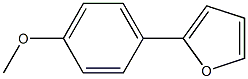 4-Methoxy-1-(2-furanyl)benzene Struktur