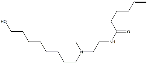 N-[2-[N-(8-Hydroxyoctyl)-N-methylamino]ethyl]-5-hexenamide Struktur