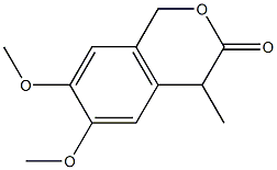 4-Methyl-6,7-dimethoxyisochroman-3-one Struktur