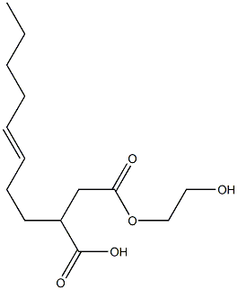 3-(3-Octenyl)succinic acid hydrogen 1-(2-hydroxyethyl) ester Struktur