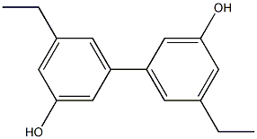 5,5'-Diethyl-1,1'-biphenyl-3,3'-diol Struktur