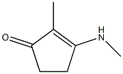 2-Methyl-3-(methylamino)-2-cyclopenten-1-one Struktur