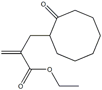 2-Methylene-3-(2-oxocyclooctyl)propionic acid ethyl ester Struktur