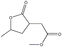 5-Methyltetrahydro-2-oxofuran-3-acetic acid methyl ester Struktur