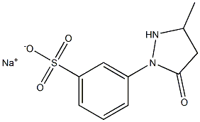 3-(3-Methyl-5-oxo-1-pyrazolidinyl)benzenesulfonic acid sodium salt Struktur