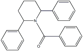 1-Benzoyl-2,6-diphenylpiperidine Struktur