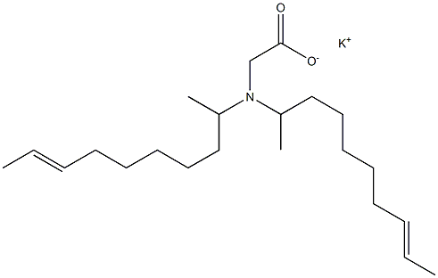 N,N-Di(8-decen-2-yl)aminoacetic acid potassium salt Struktur