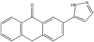 2-(1H-Pyrazol-5-yl)anthrone Struktur