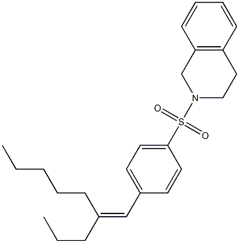 (Z)-4-Nonylidene-2-tosyl-1,2,3,4-tetrahydroisoquinoline Struktur