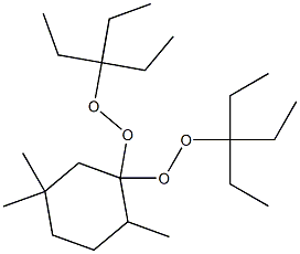 2,5,5-Trimethyl-1,1-bis(1,1-diethylpropylperoxy)cyclohexane Struktur