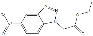 5-Nitro-1H-benzotriazole-1-acetic acid ethyl ester Struktur