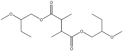 2,3-Dimethylsuccinic acid bis(2-methoxybutyl) ester Struktur