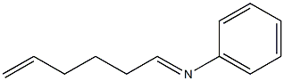 N-(5-Hexen-1-ylidene)aniline Struktur