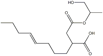 3-(4-Octenyl)succinic acid hydrogen 1-(2-hydroxy-1-methylethyl) ester Struktur