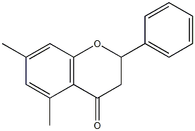 5,7-Dimethylflavanone Struktur