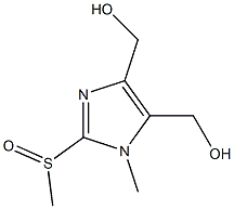 1-Methyl-2-(methylsulfinyl)-4,5-bis(hydroxymethyl)-1H-imidazole Struktur