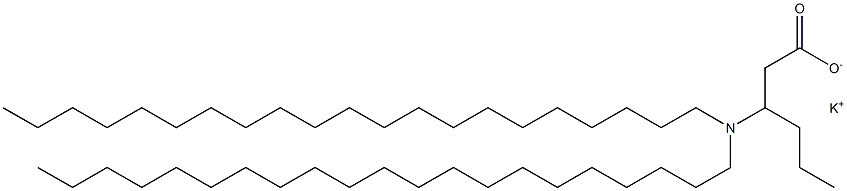 3-(Dihenicosylamino)hexanoic acid potassium salt Struktur