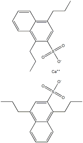 Bis(1,4-dipropyl-2-naphthalenesulfonic acid)calcium salt Struktur