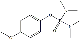 Di(dimethylamino)phosphinic acid (4-methoxyphenyl) ester Struktur