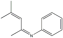 N-(4-Methyl-3-penten-2-ylidene)aniline Struktur