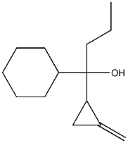 1-Cyclohexyl-1-(2-methylenecyclopropyl)-1-butanol Struktur