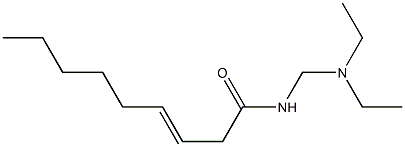 N-[(Diethylamino)methyl]-3-nonenamide Struktur