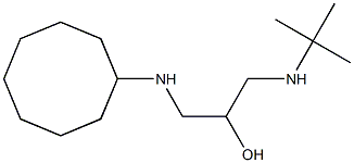 1-[(Cyclooctyl)amino]-3-[(tert-butyl)amino]-2-propanol Struktur