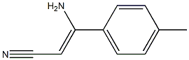 (Z)-3-Amino-3-(4-methylphenyl)acrylonitrile Struktur