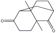 3,8-Dimethyltricyclo[5.3.1.03,8]undecane-2,6-dione Struktur