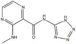 3-Methylamino-N-(1H-tetrazol-5-yl)pyrazine-2-carboxamide Struktur